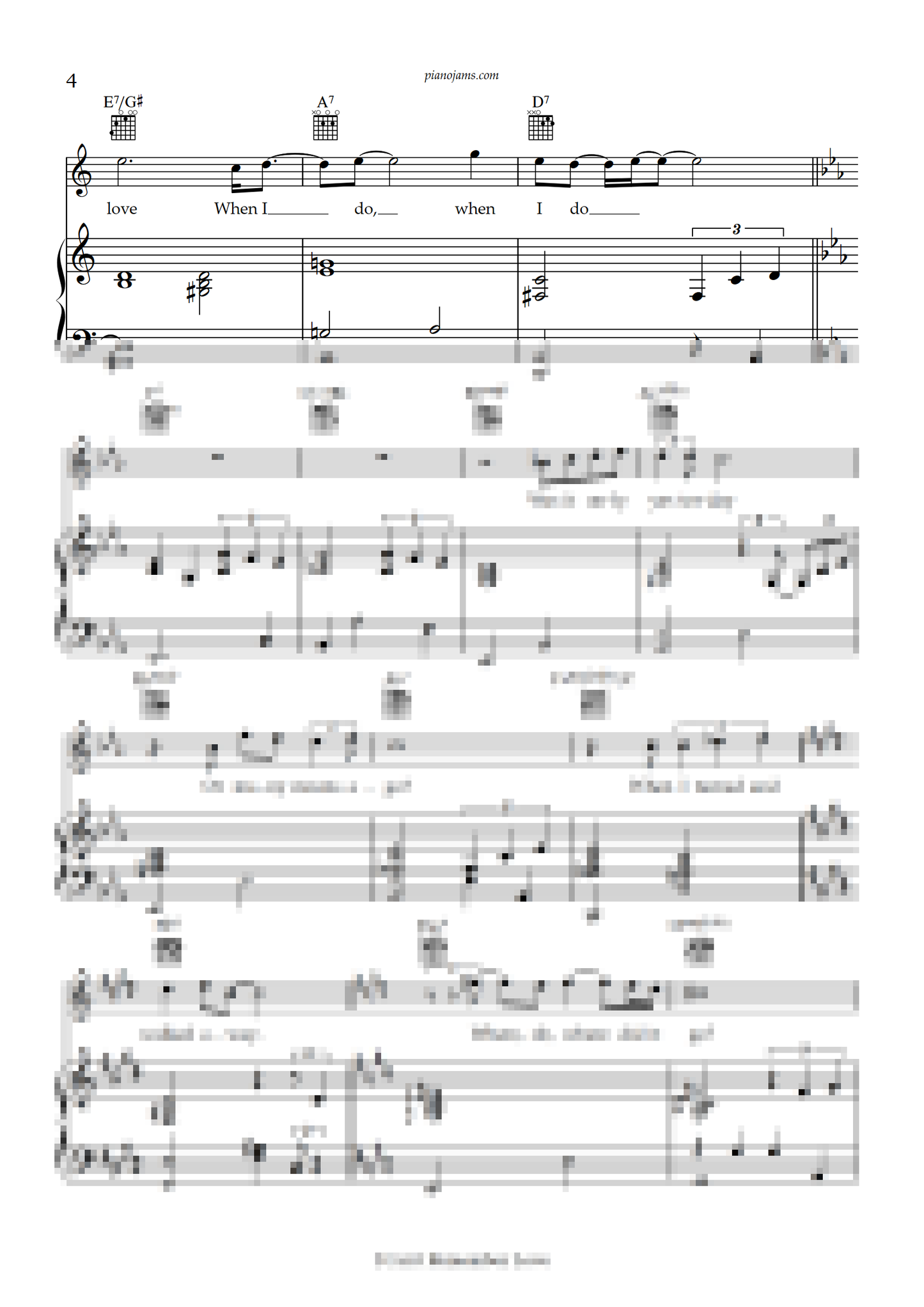 I Can't Remember Love (Piano accompaniment)
