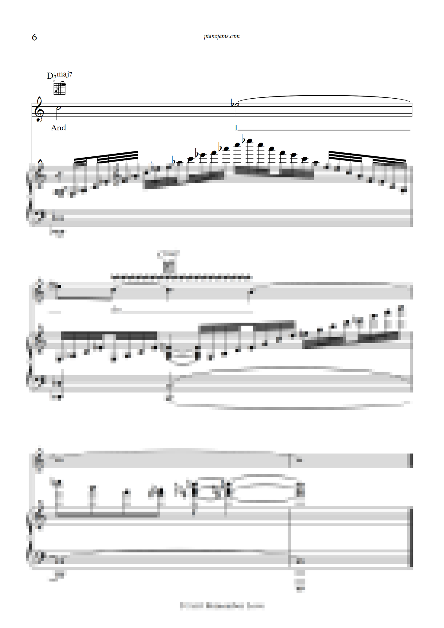 I Can't Remember Love (Piano accompaniment)