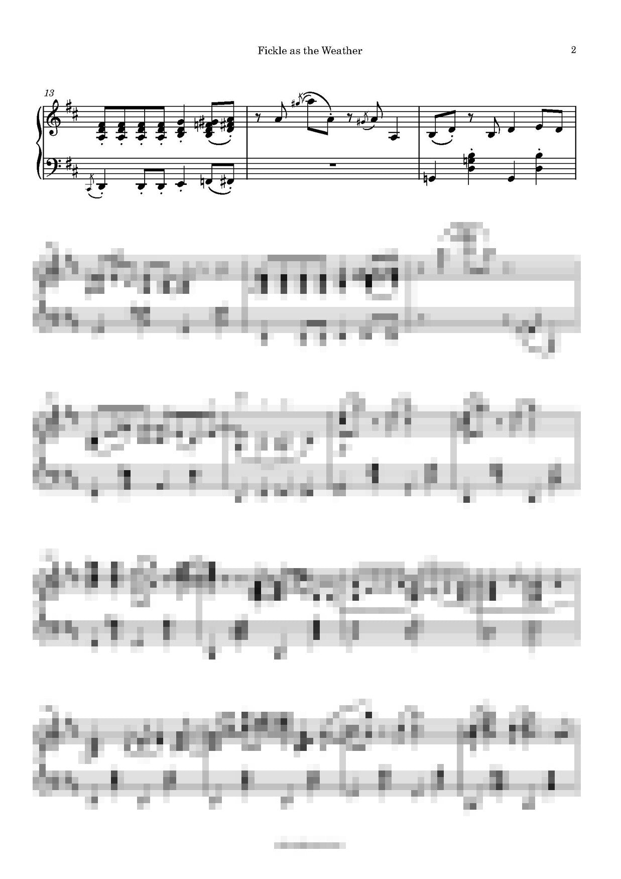 Fickle as the Weather