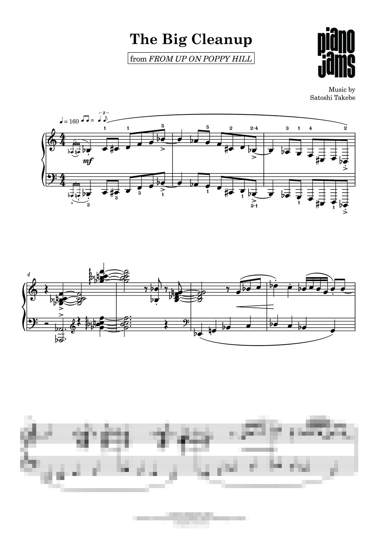 The Big Cleanup - From Up on Poppy Hill Piano Sheet Music – PianoJams