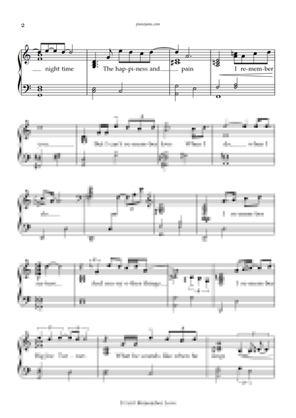 I Can't Remember Love (Piano Solo)